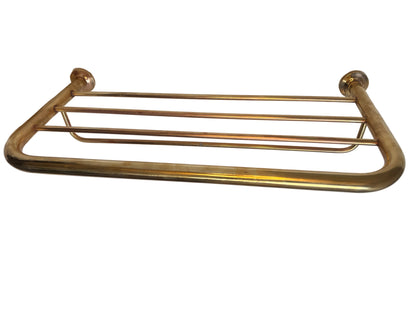 Solid Brass Wall-Mounted Towel Rail Shelf