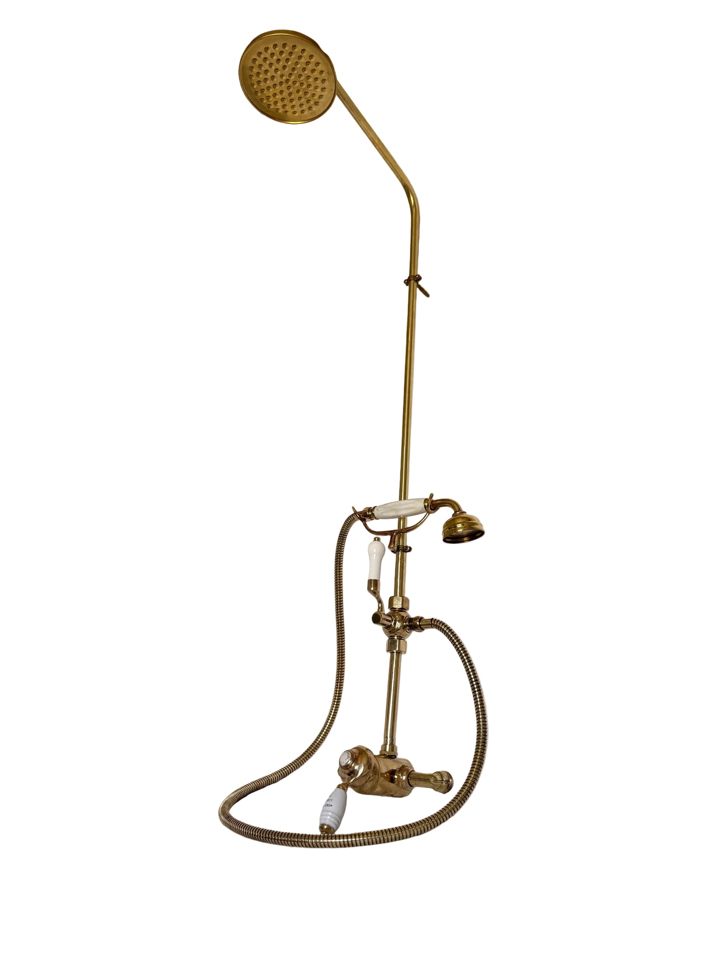 Solid Brass Kingston Wall-Mounted Rain Drop Shower System with Hand Shower