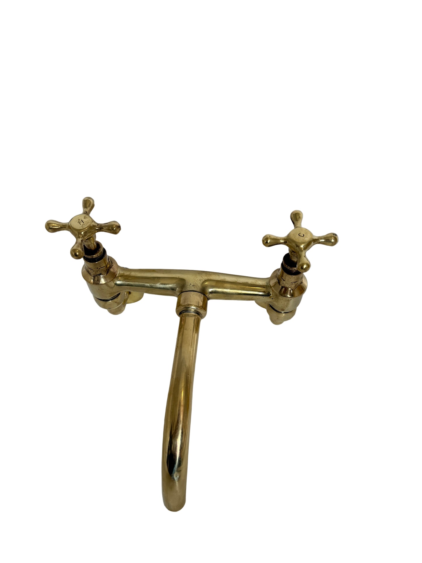 Solid Brass Wall Mounted Kitchen Mixer