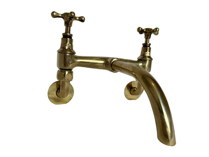 Solid Brass Wall Mounted Kitchen Mixer