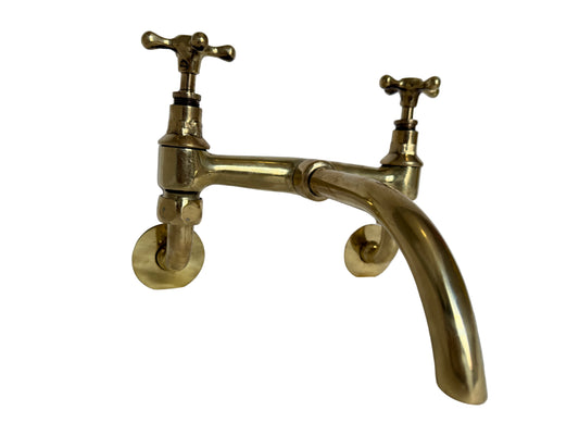 Solid Brass Wall Mounted Kitchen Mixer