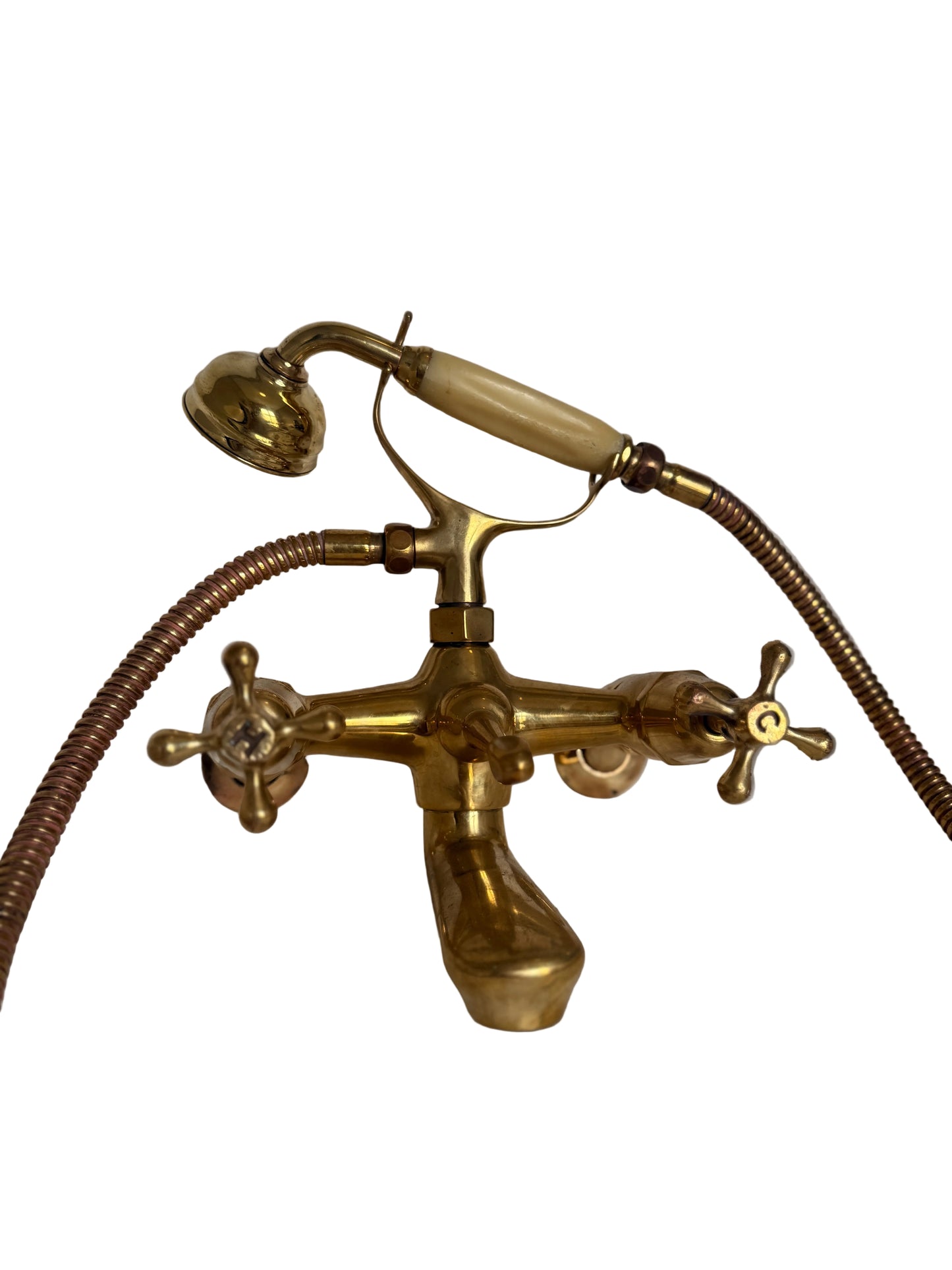 Solid Brass Wall-Mounted Bath Mixer