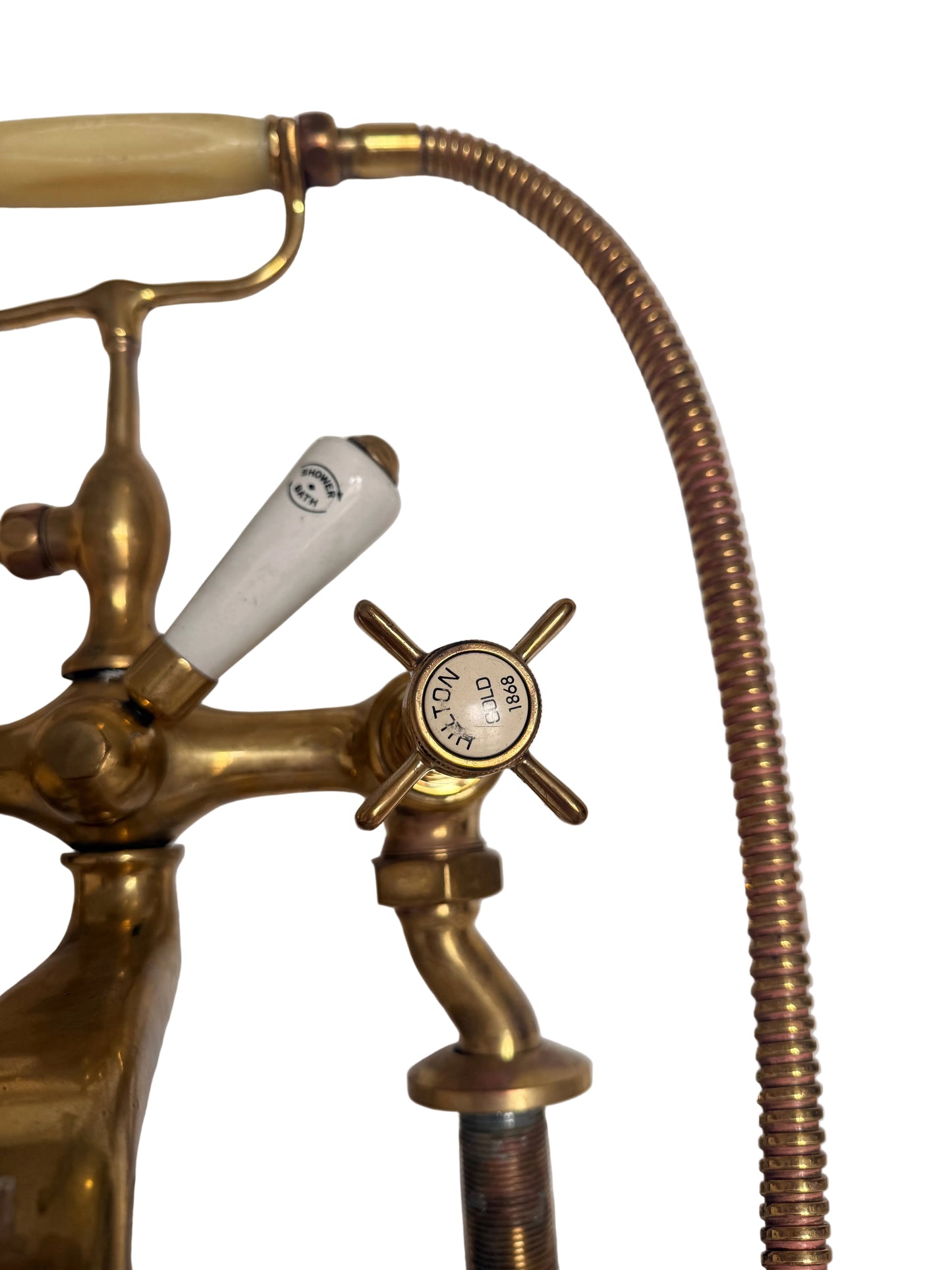 Solid Brass Pillar-Mounted Bath Mixer