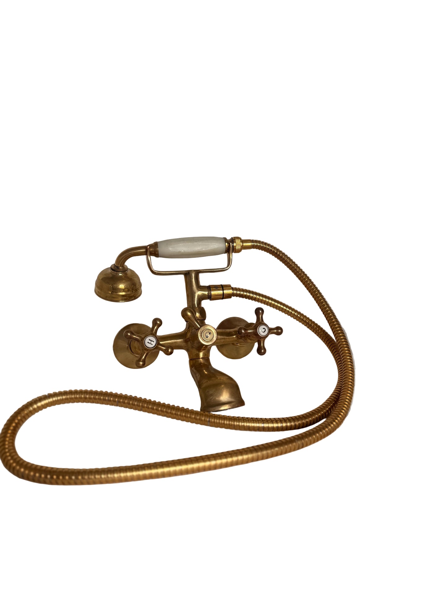Solid Brass Wall-Mounted Bath Mixer