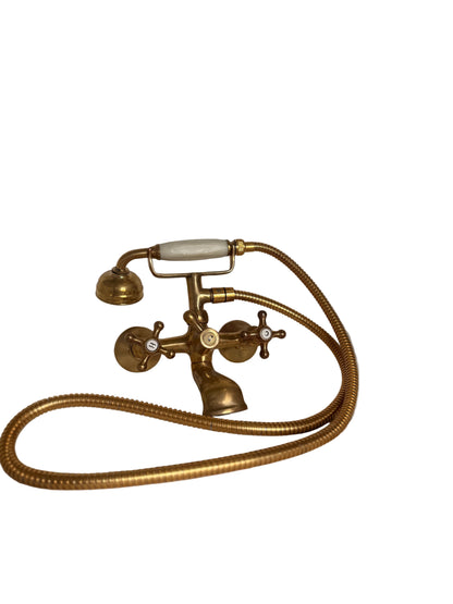 Solid Brass Wall-Mounted Bath Mixer