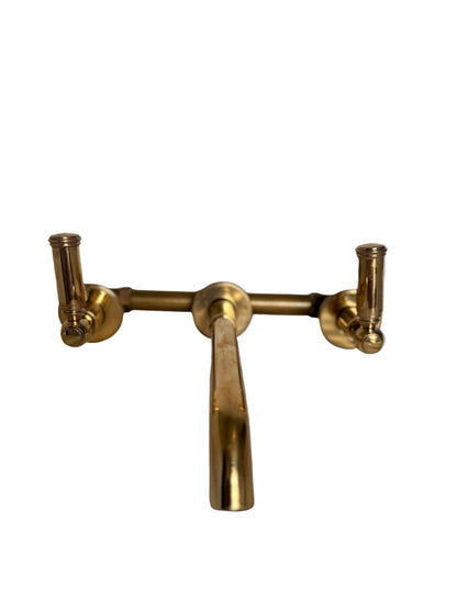 Solid Brass Wall-Mounted Mixer with Lever Handles