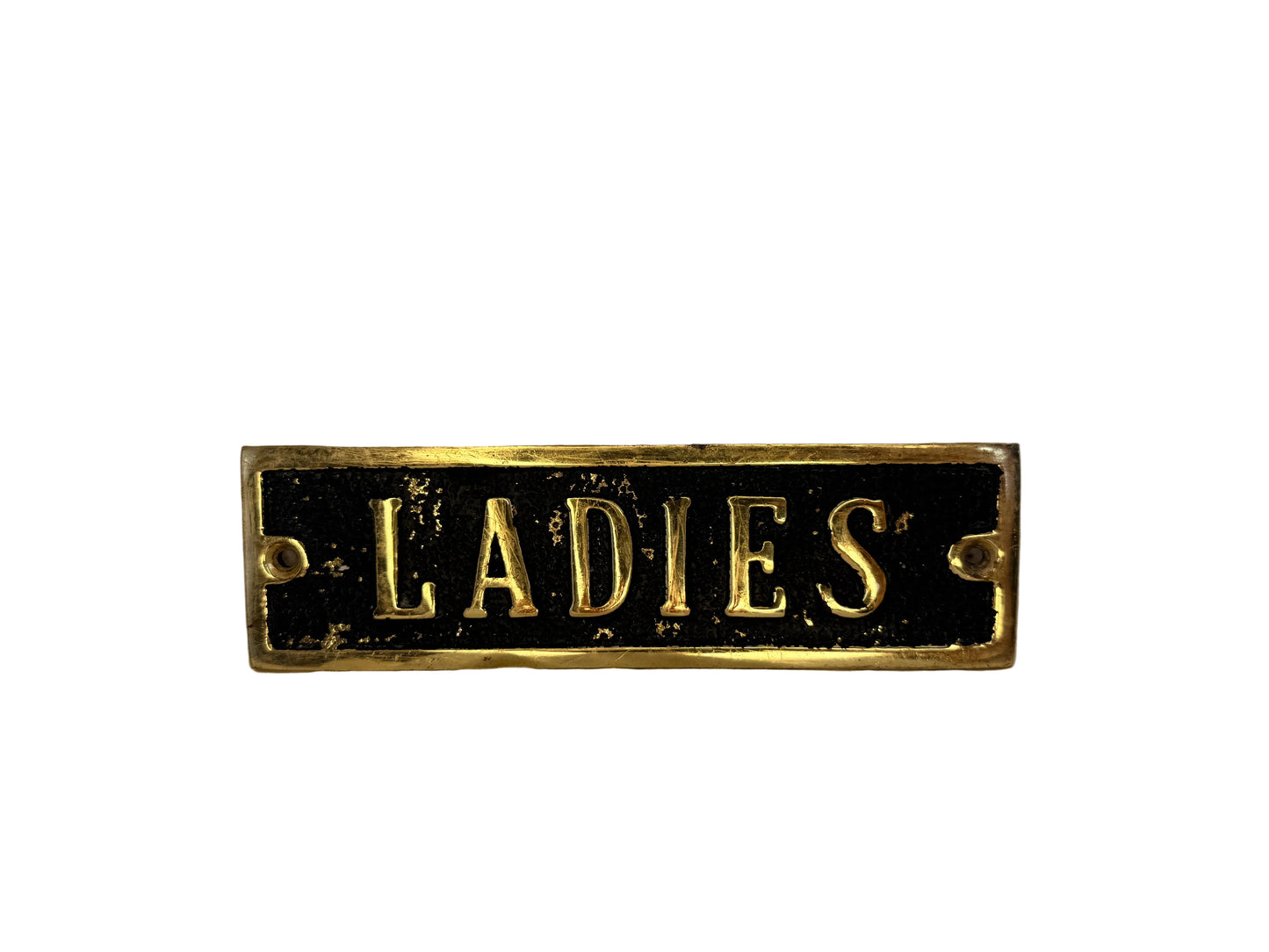Solid Brass “LADIES” Door Sign