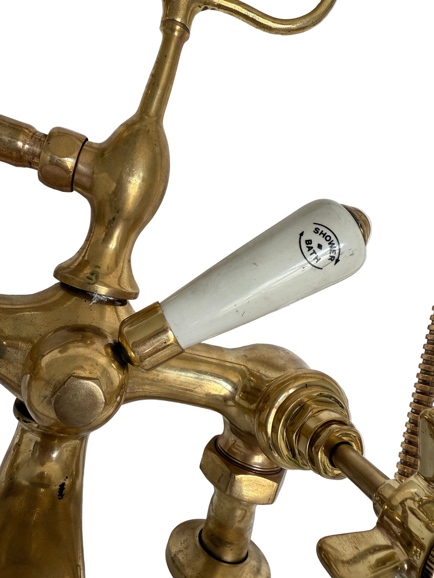 Solid Brass Pillar Mounted Bath Mixer