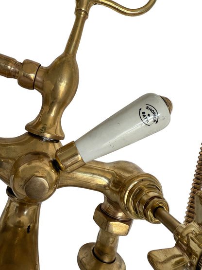 Solid Brass Pillar Mounted Bath Mixer