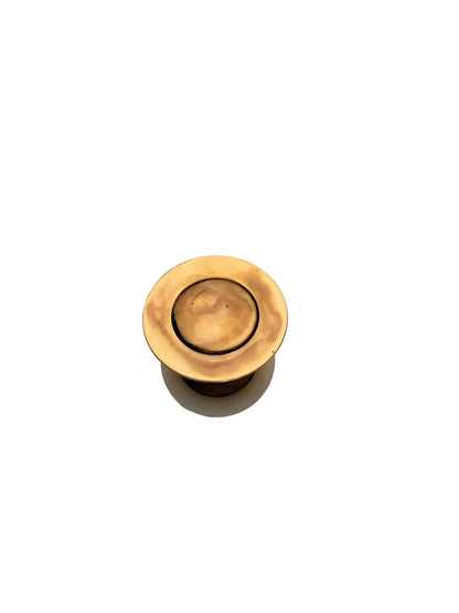 Solid Brass Basin Grating (Clicker, Unslotted)