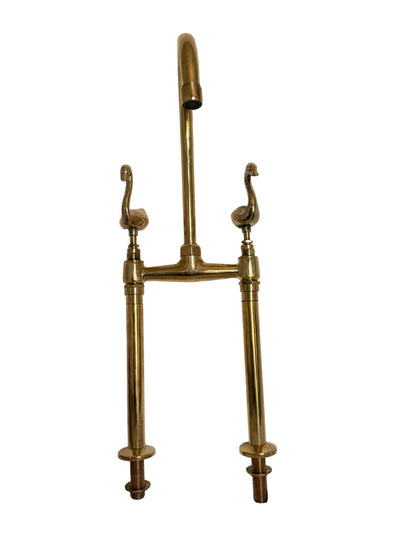 Customised Solid Brass Freestanding Mixer Tap with Bird Handles