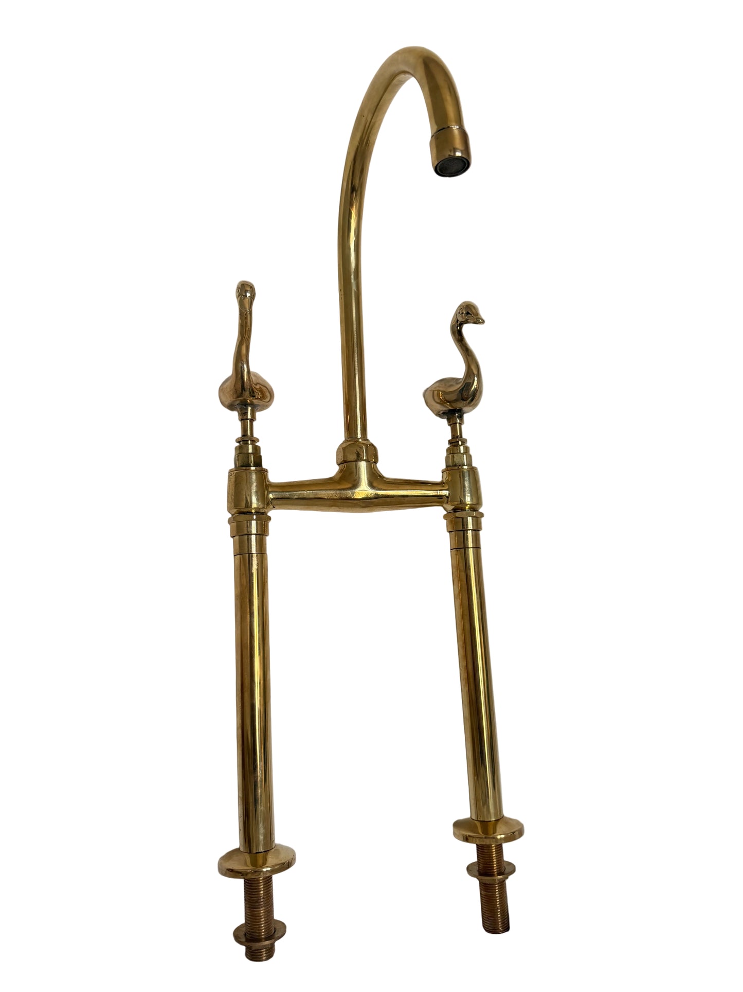 Customised Solid Brass Freestanding Mixer Tap with Bird Handles