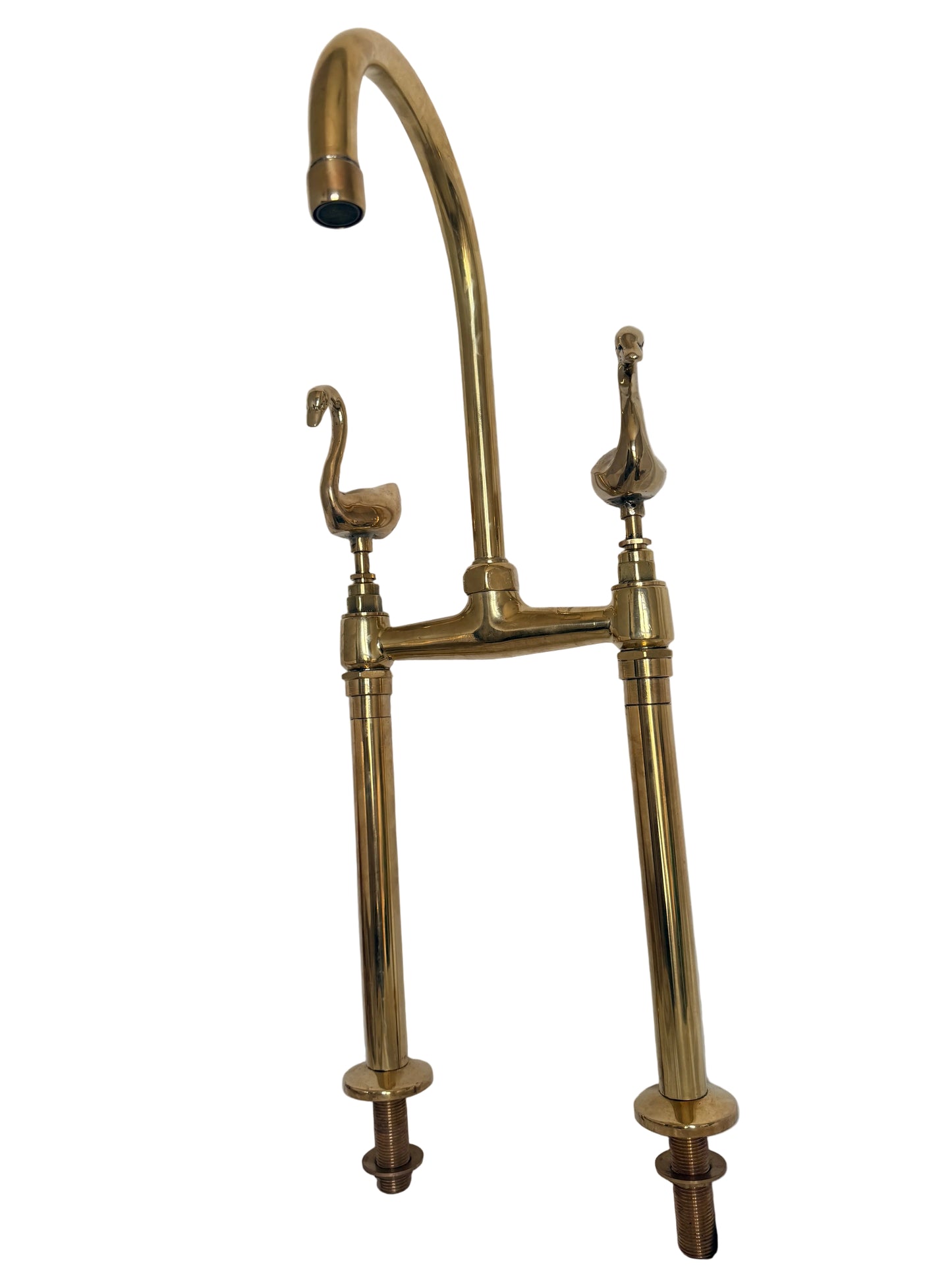 Customised Solid Brass Freestanding Mixer Tap with Bird Handles