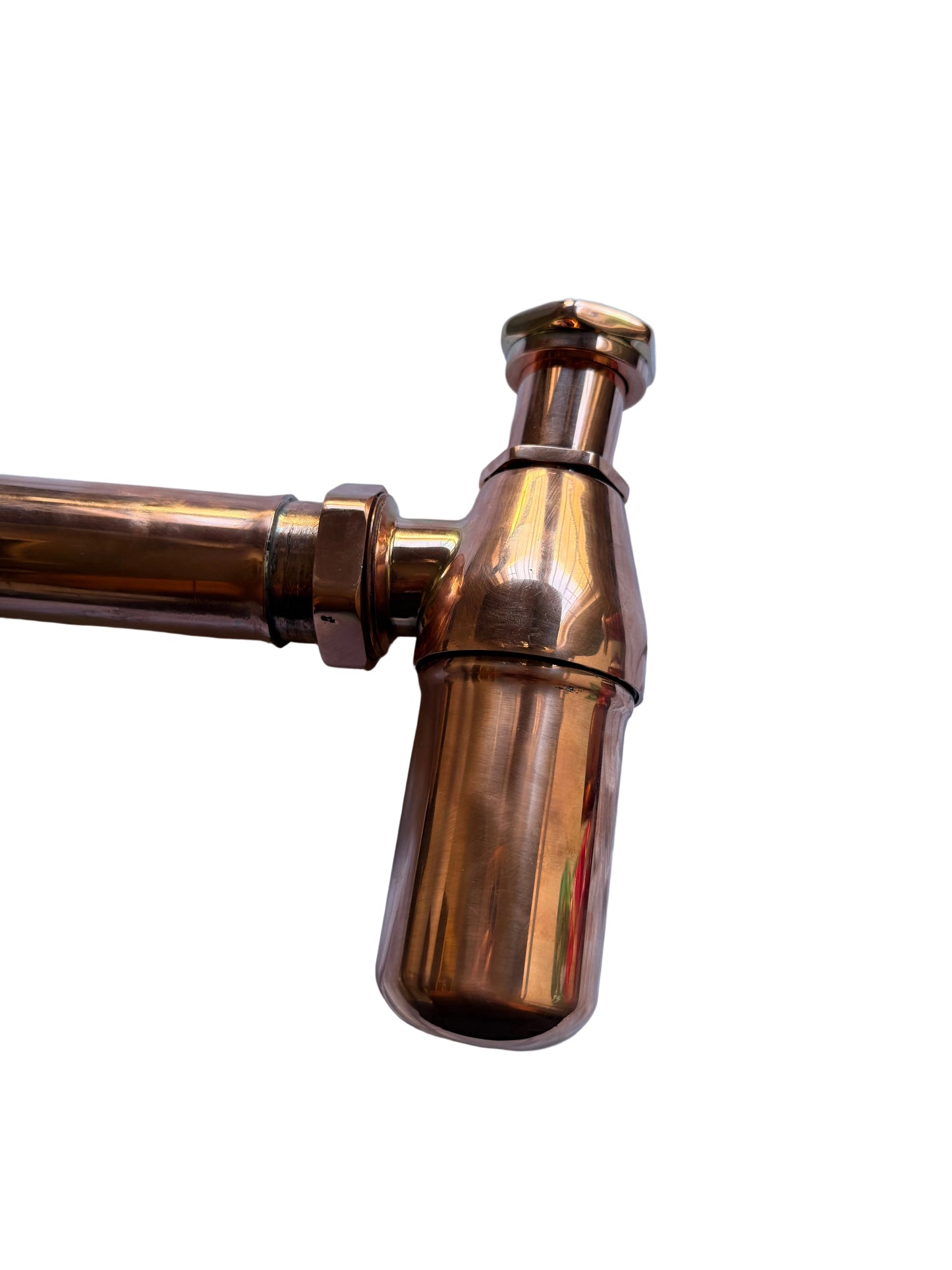 Solid Copper Bottle Trap