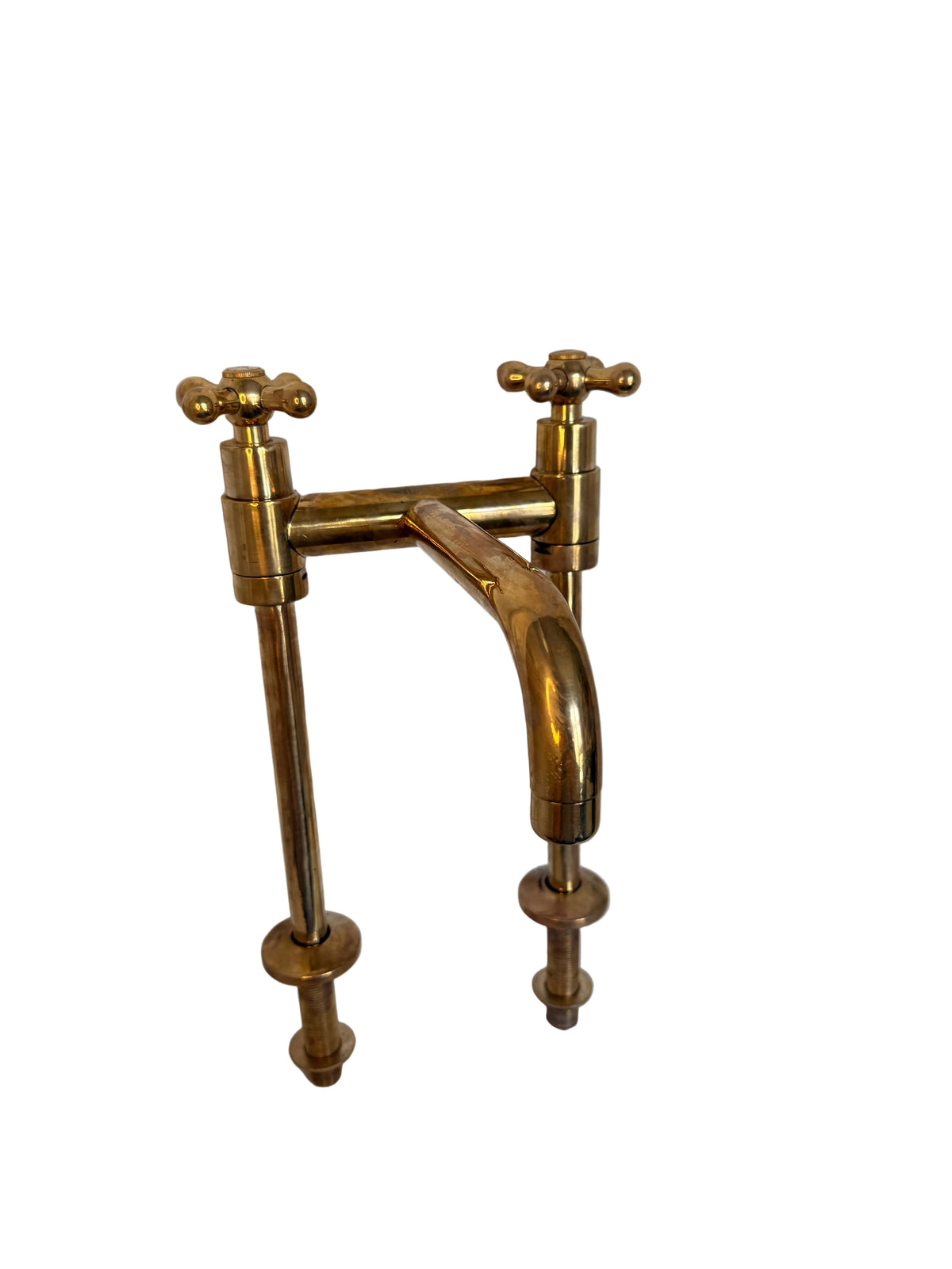 Vintage-Style Solid Brass Pillar Mixer Tap