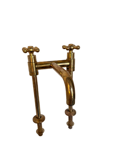 Vintage-Style Solid Brass Pillar Mixer Tap