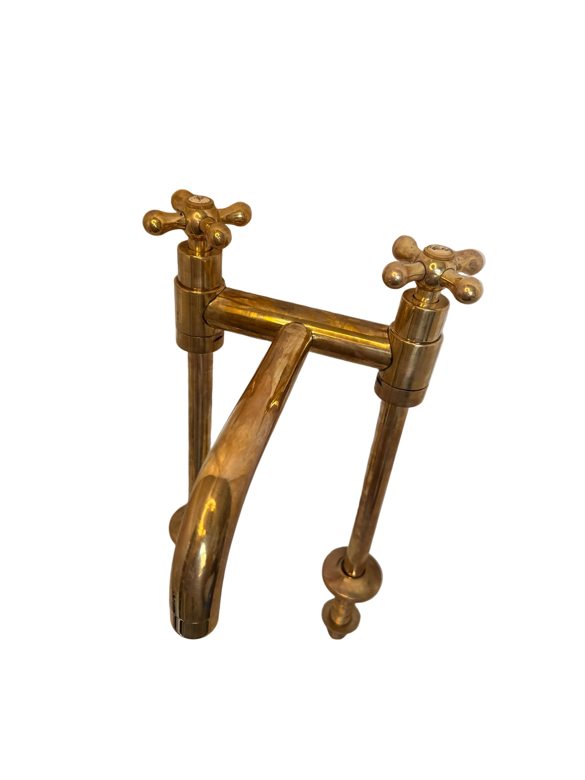 Vintage-Style Solid Brass Pillar Mixer Tap