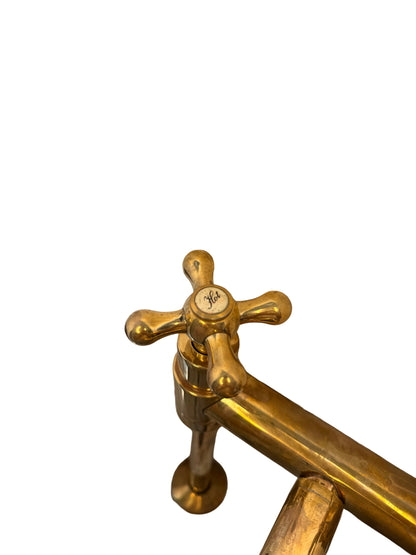 Vintage-Style Solid Brass Pillar Mixer Tap