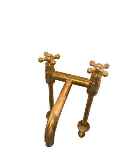 Vintage-Style Solid Brass Pillar Mixer Tap