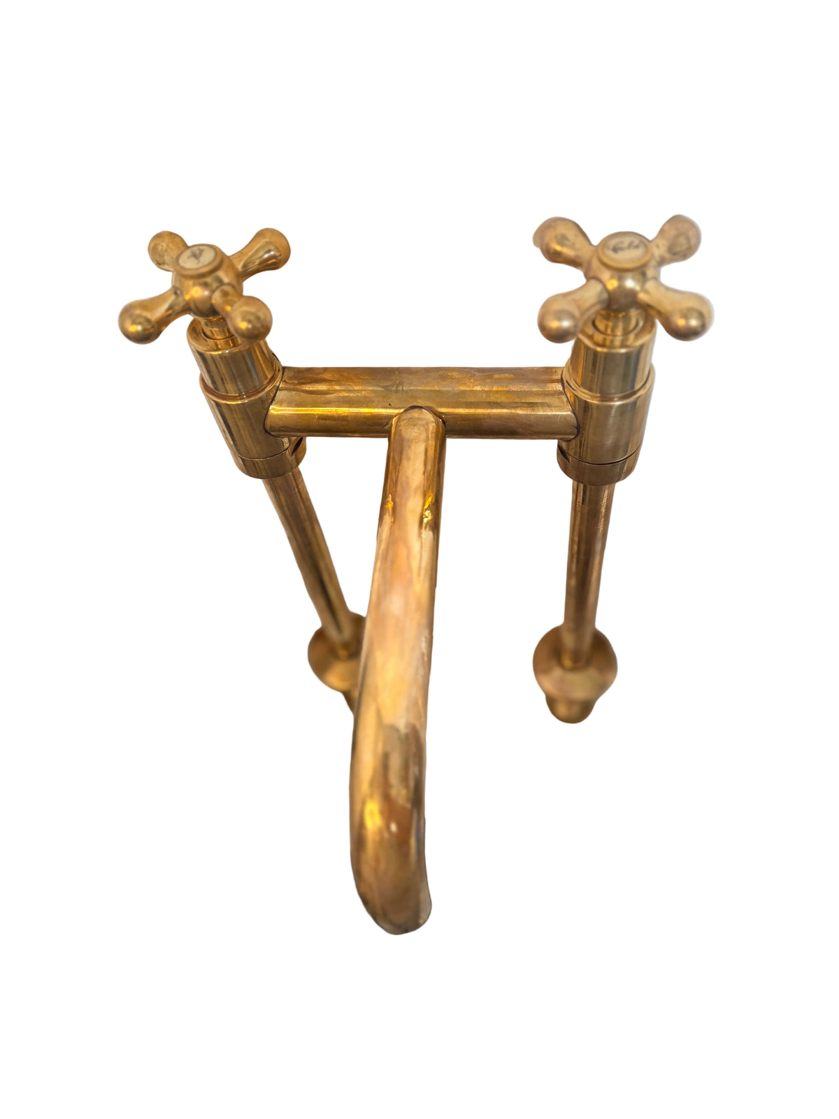 Vintage-Style Solid Brass Pillar Mixer Tap