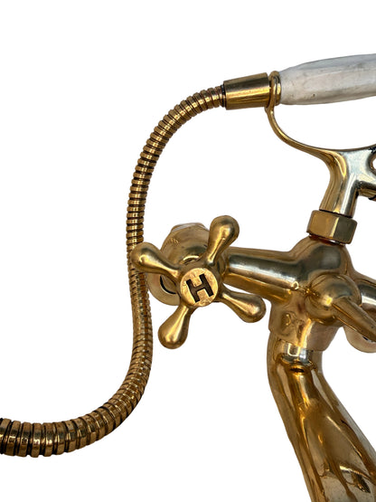 Solid Brass Wall Mounted Bath Mixer