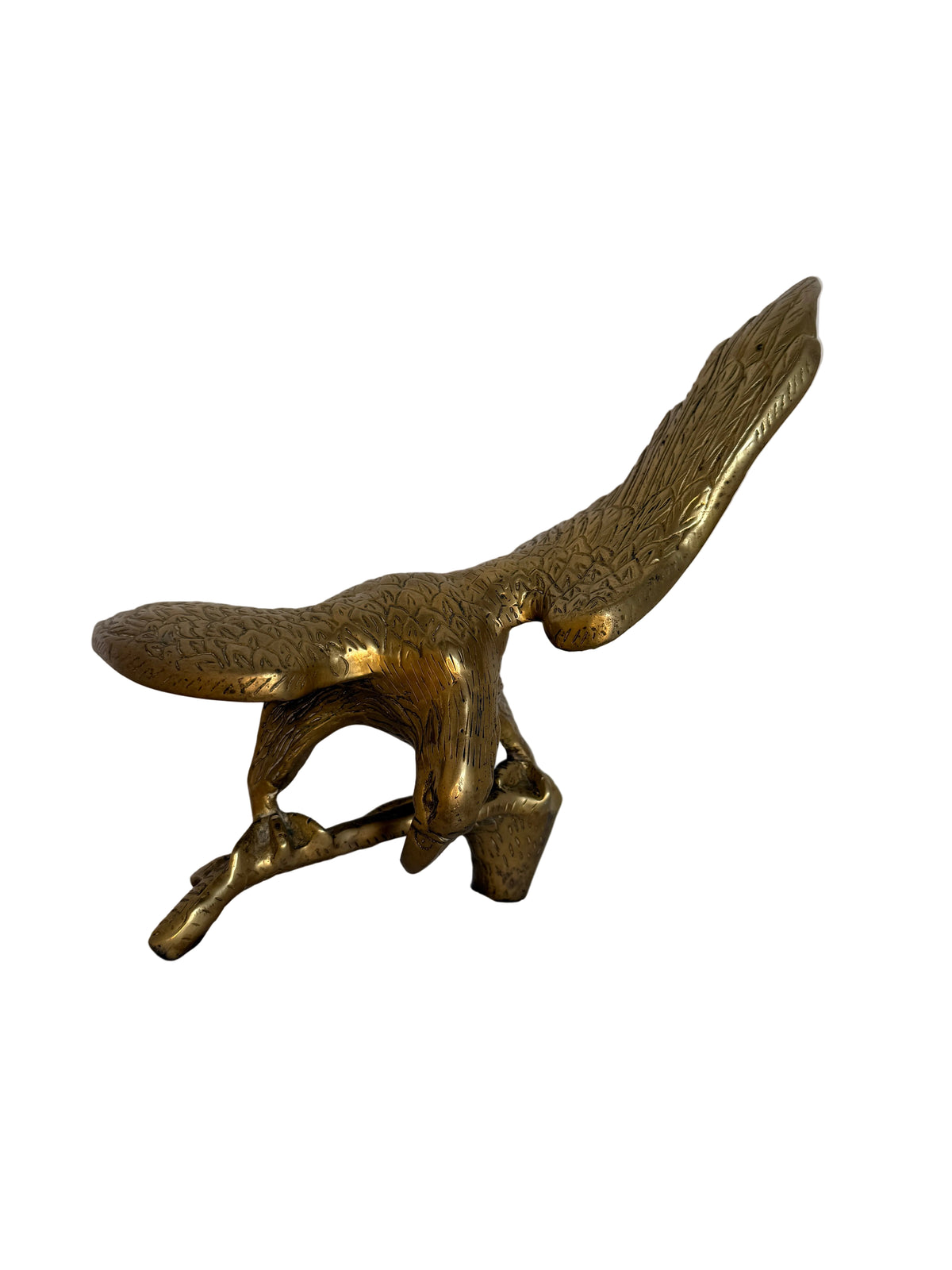 Vintage Solid Brass Eagle Figurine