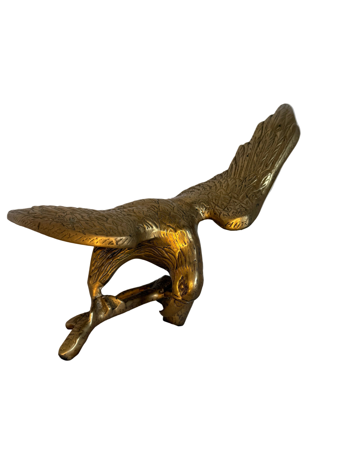 Vintage Solid Brass Eagle Figurine
