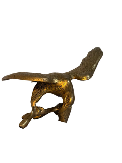 Vintage Solid Brass Eagle Figurine