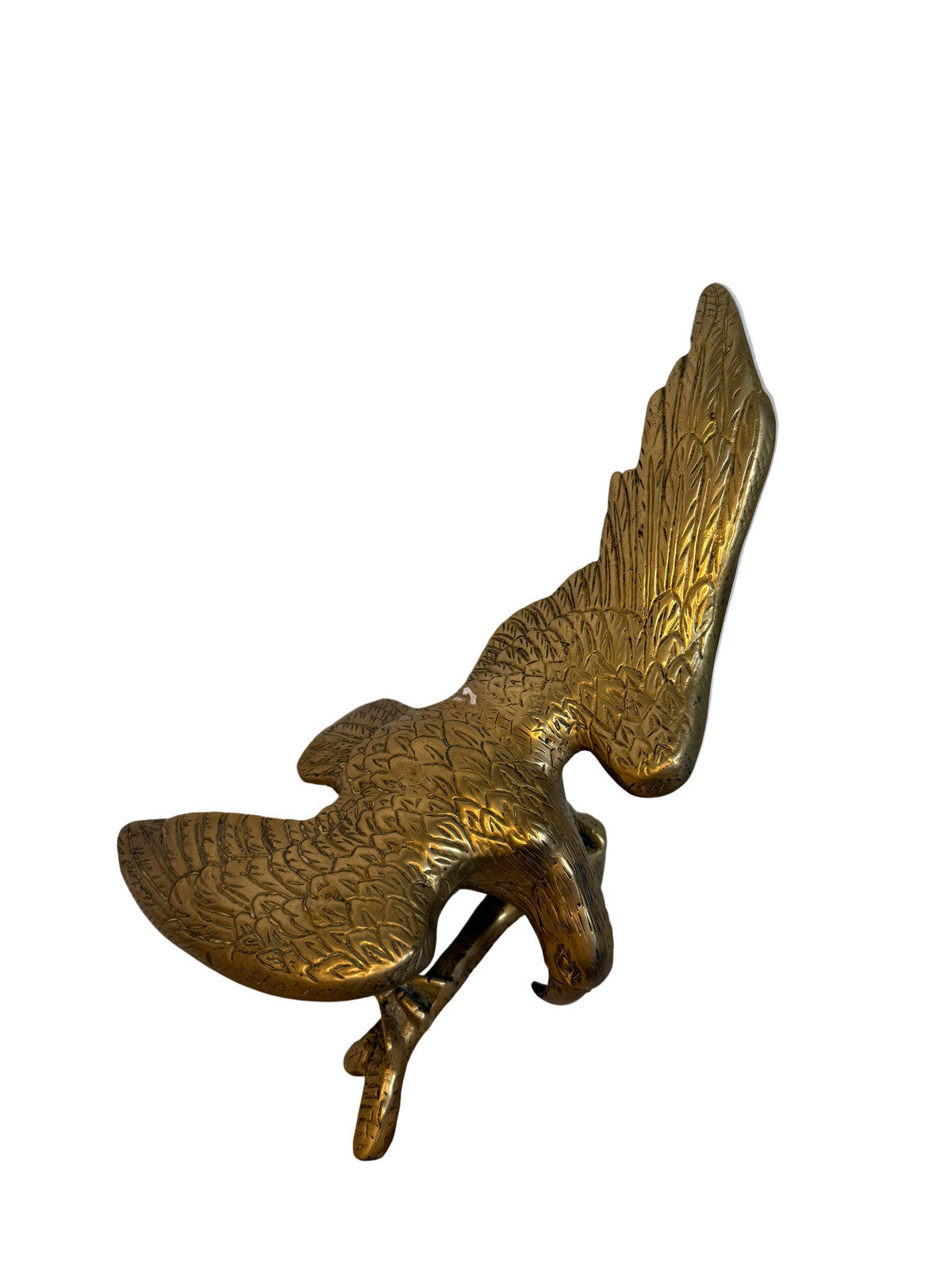 Vintage Solid Brass Eagle Figurine