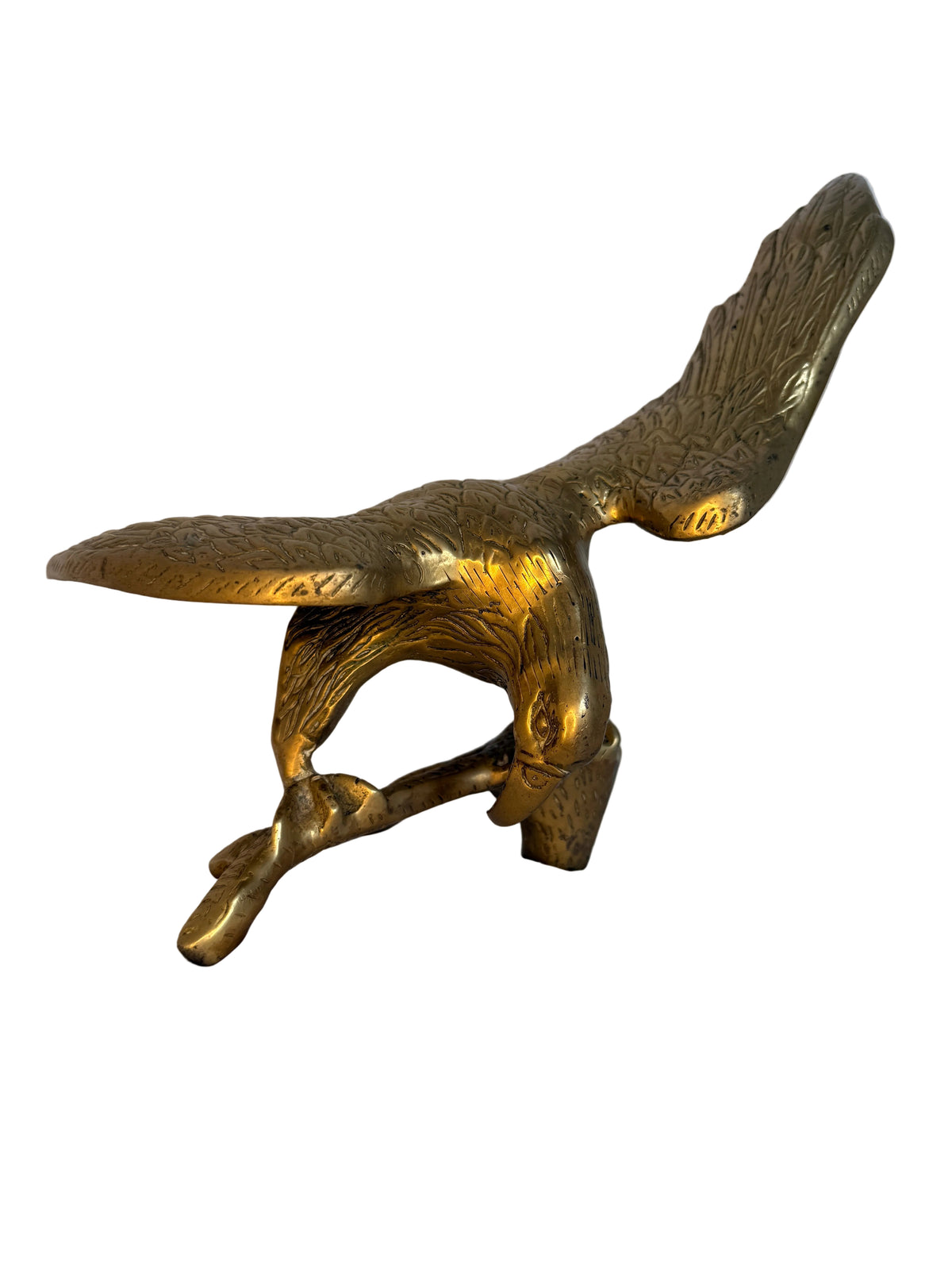 Vintage Solid Brass Eagle Figurine