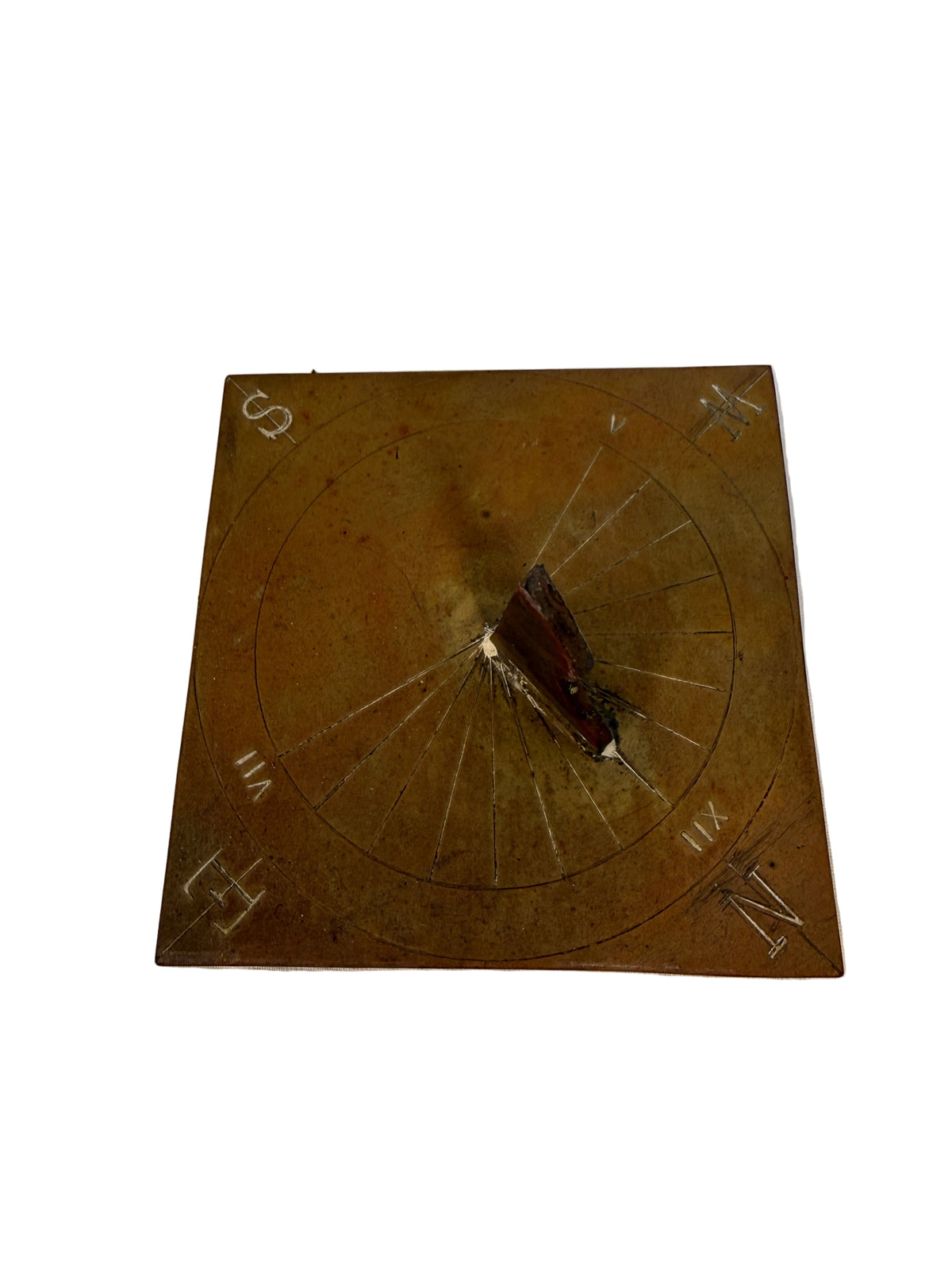Antique Brass Horizontal Sundial