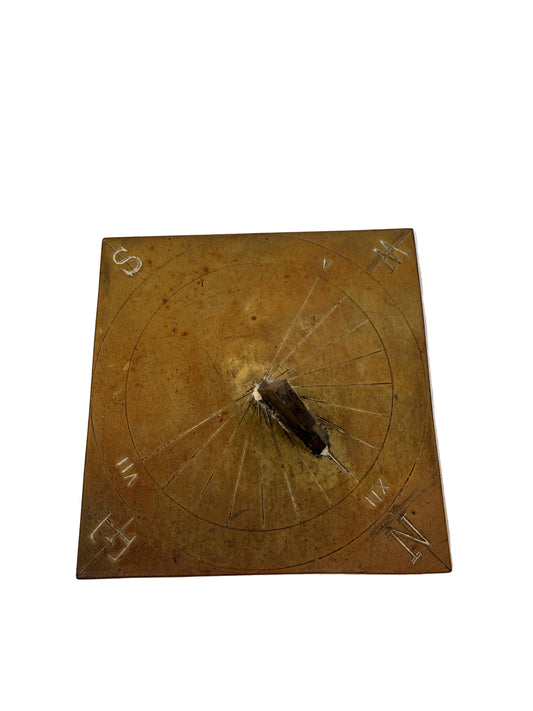 Antique Brass Horizontal Sundial