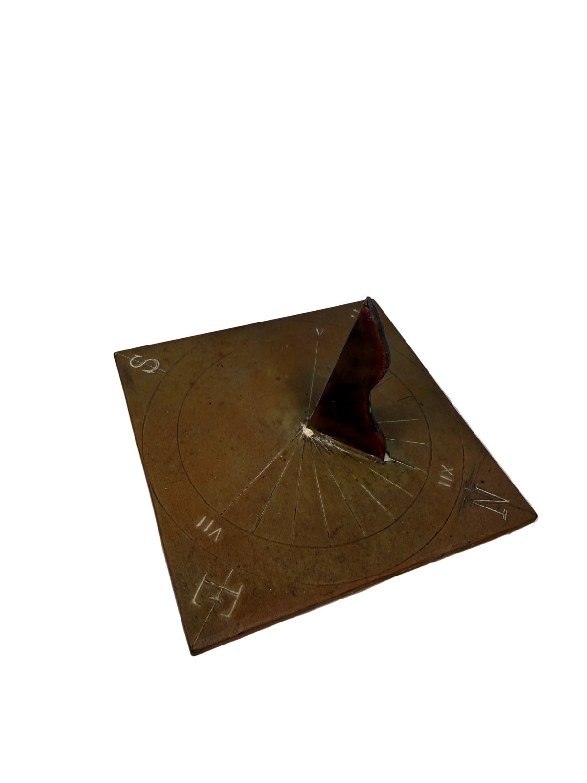 Antique Brass Horizontal Sundial