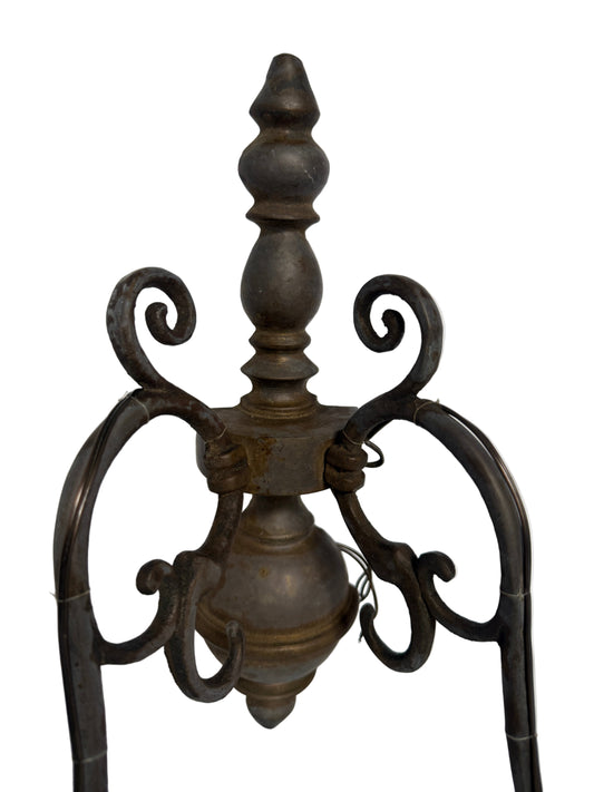 Vintage-Style Two-Arm Wall Sconce in Antique Brass