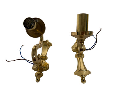 Brass Two Scroll Arm Sconce Wall Light