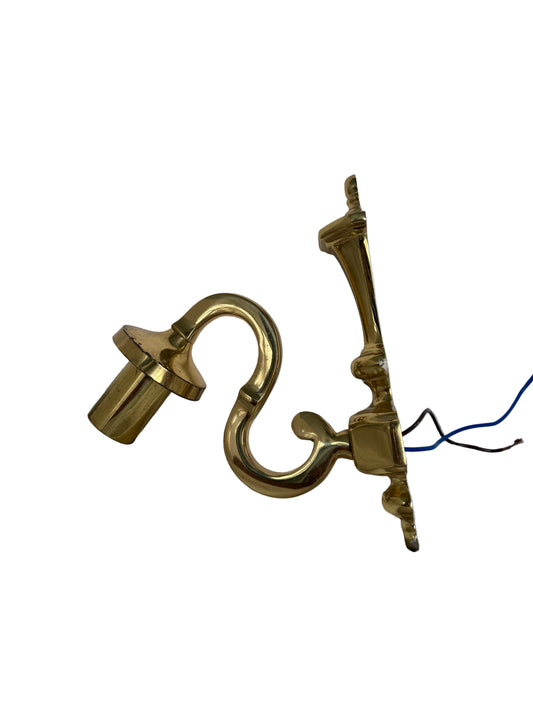 Brass Two Scroll Arm Sconce Wall Light