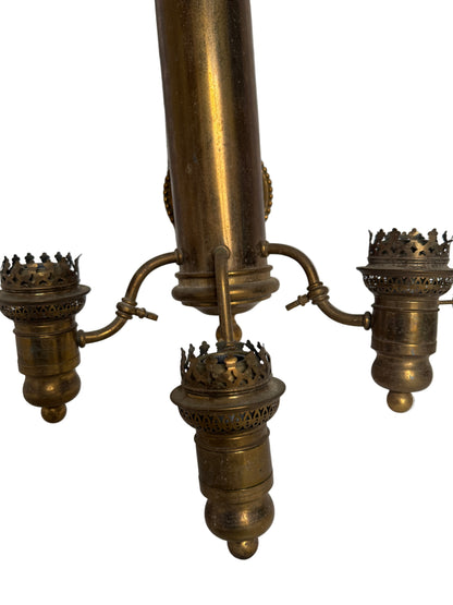 Antique French Brass Railroad Sconce