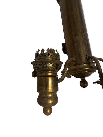 Antique French Brass Railroad Sconce