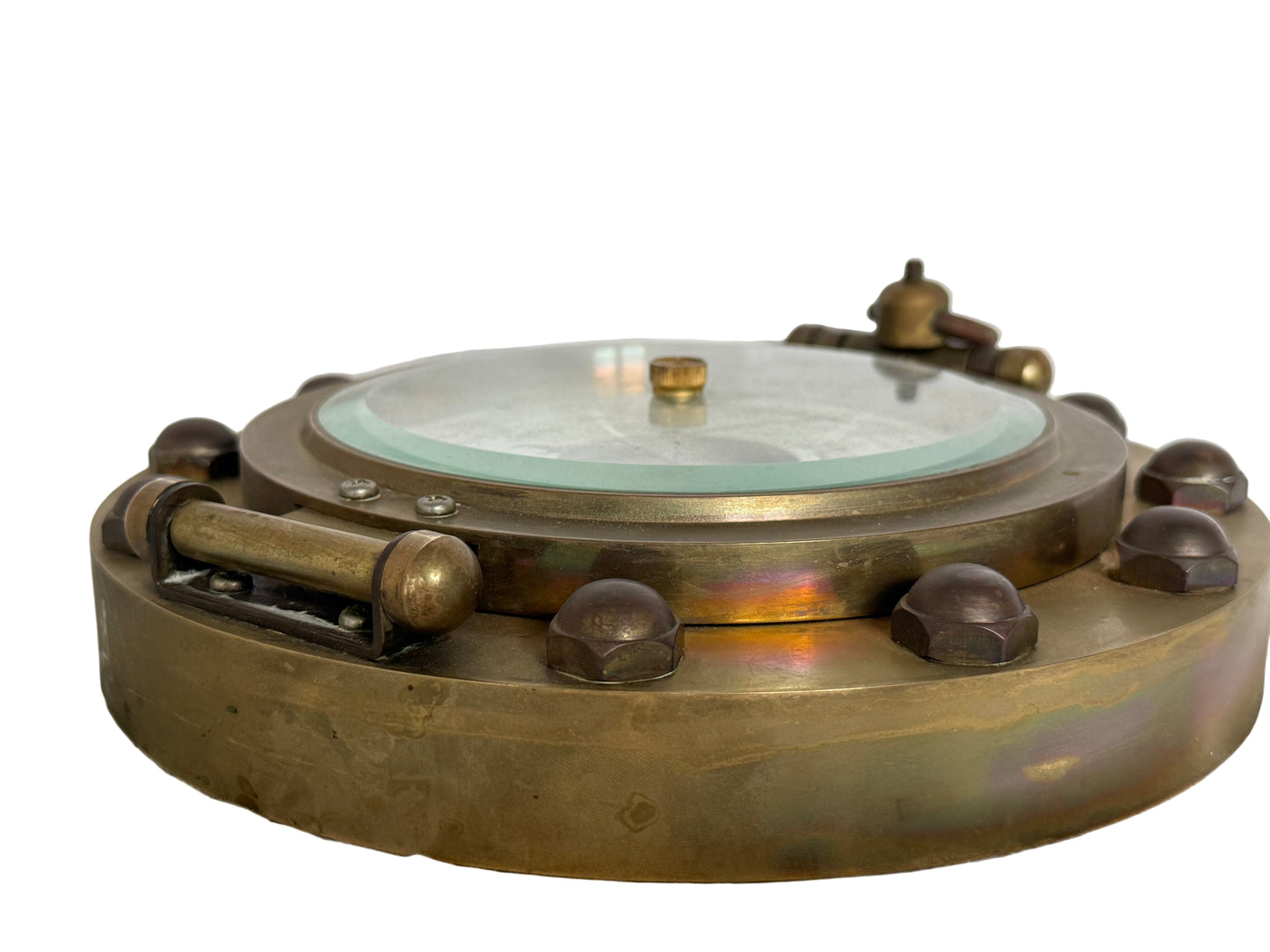 Brass Porthole-Style Aneroid Barometer (Possibly from the Cape Town Castle)