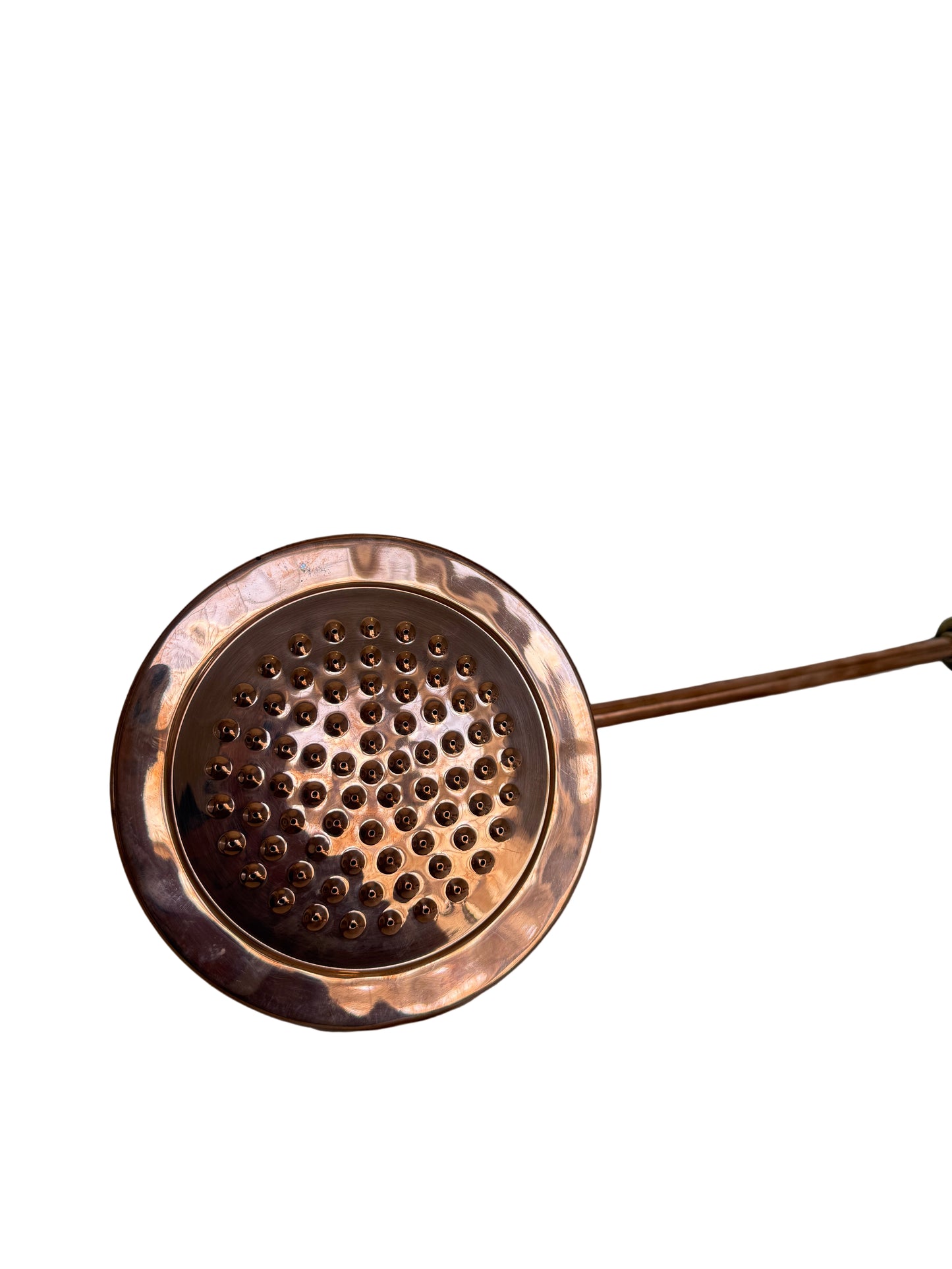 Solid Copper Cone Shower Rose and Arm