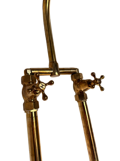 Solid brass customised pillar kitchen mixer