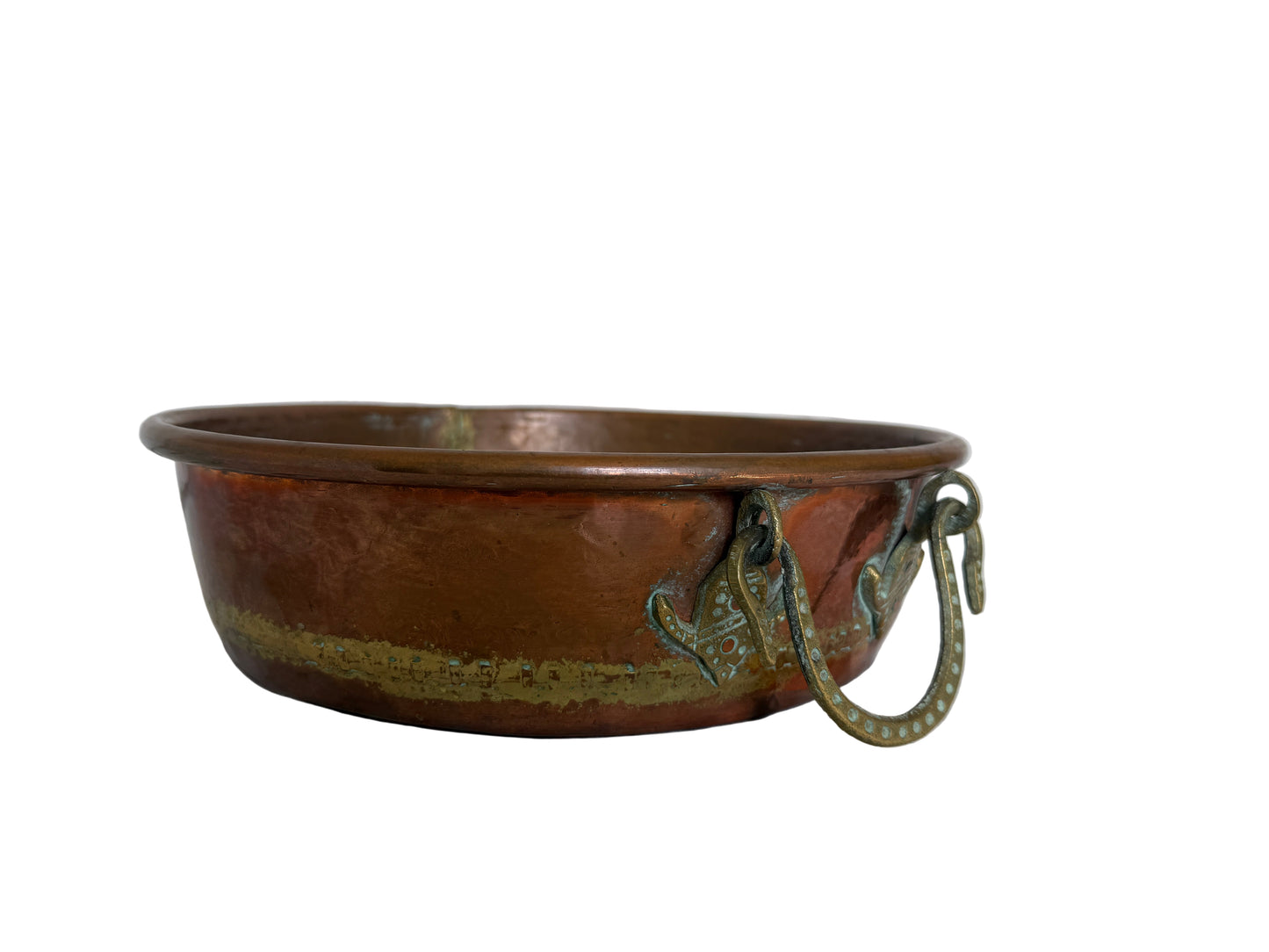 Vintage Copper Preserving Pan (Jam Boiler / Cauldron)