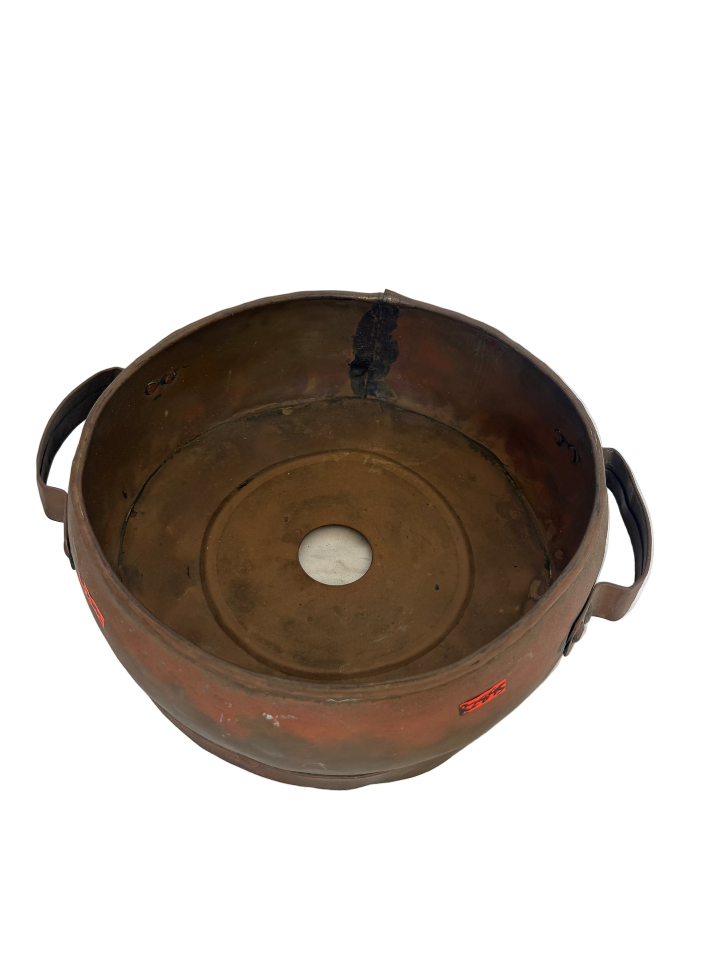 Vintage Copper Bowl with Handles (Jam Pan)