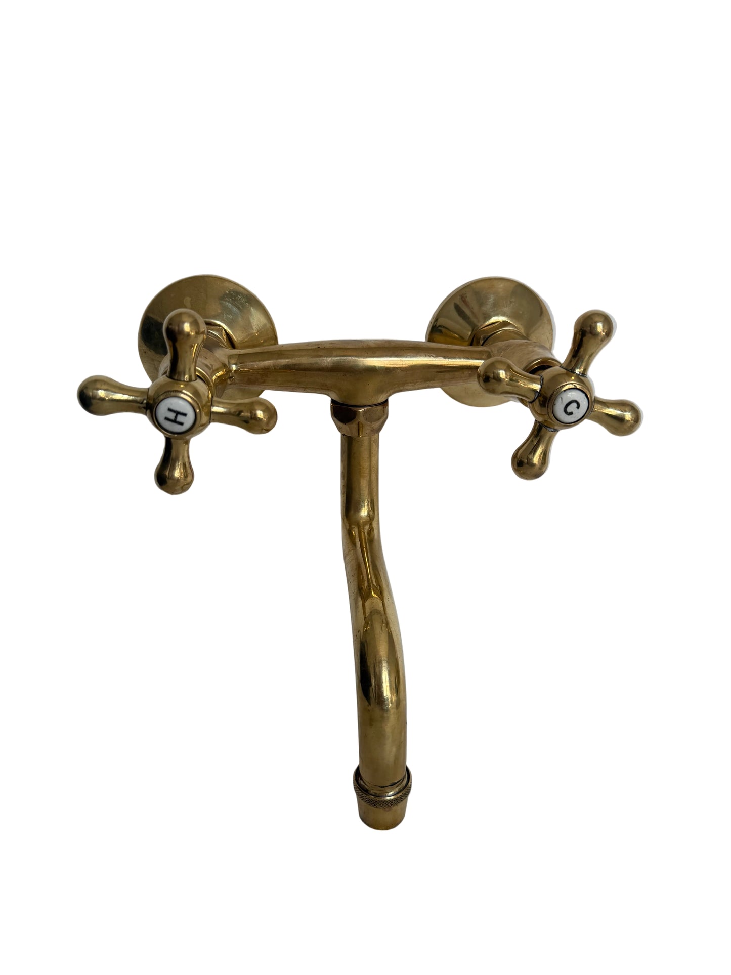 Solid Brass Wall Mounted Kitchen Mixer