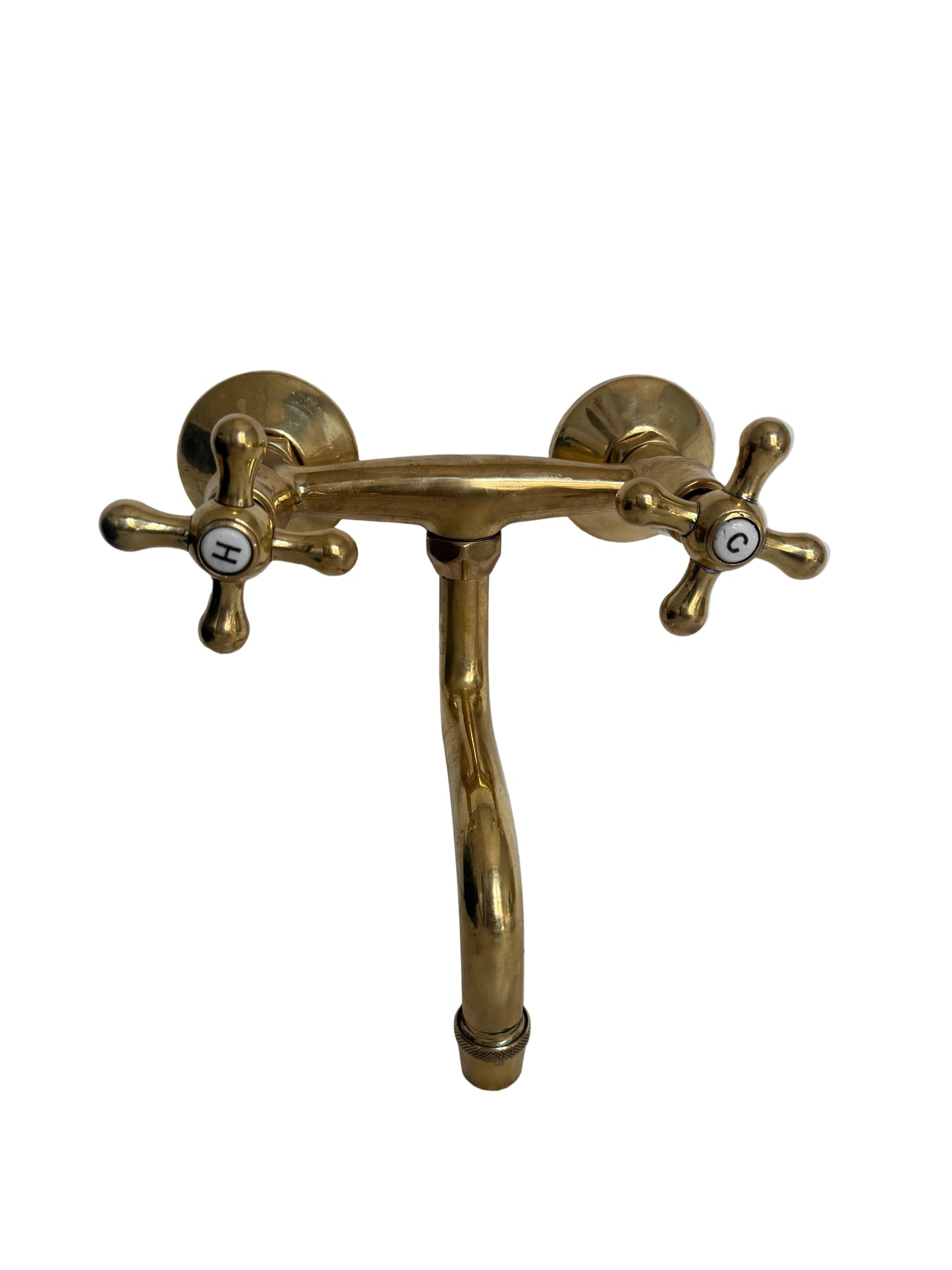 Solid Brass Wall Mounted Kitchen Mixer
