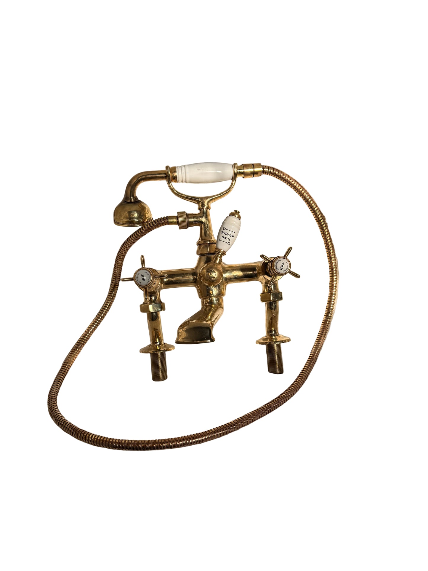 Solid Brass Pillar Mounted Bath Mixer