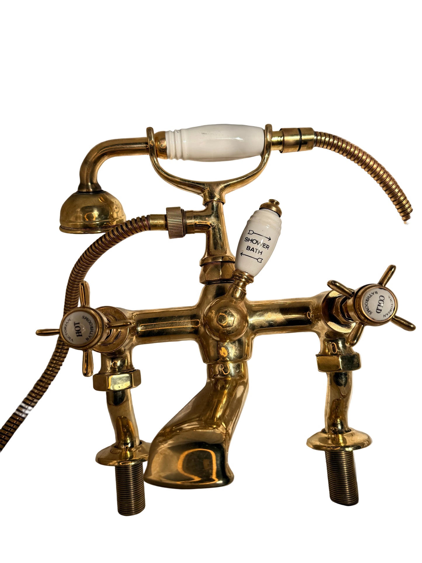 Solid Brass Pillar Mounted Bath Mixer