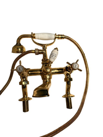 Solid Brass Pillar Mounted Bath Mixer