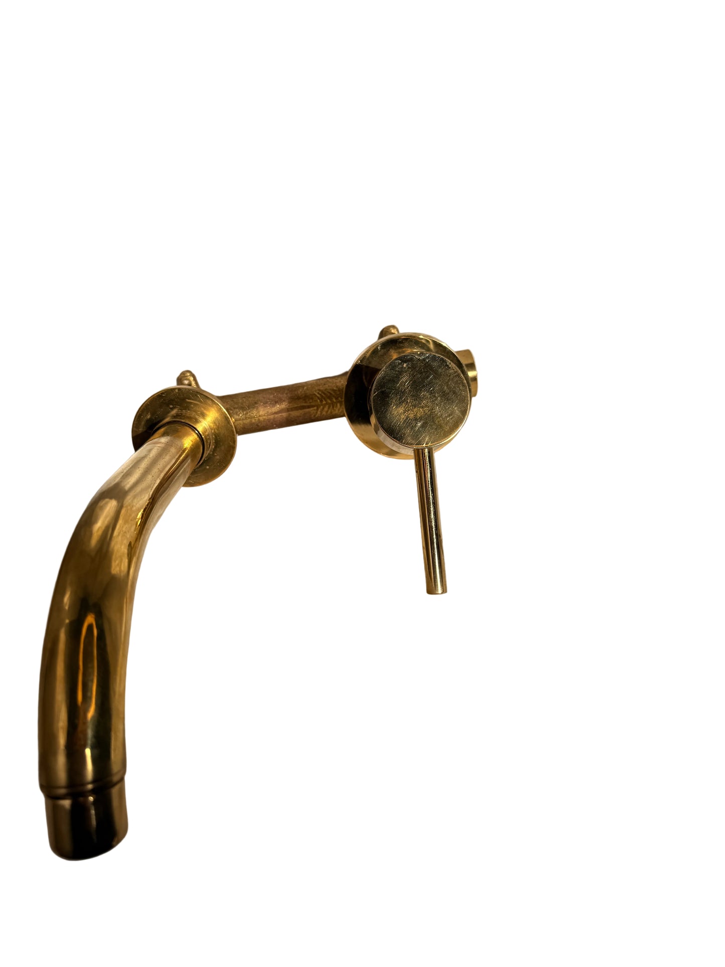 Solid Brass Wall-Mounted Basin Mixer Tap