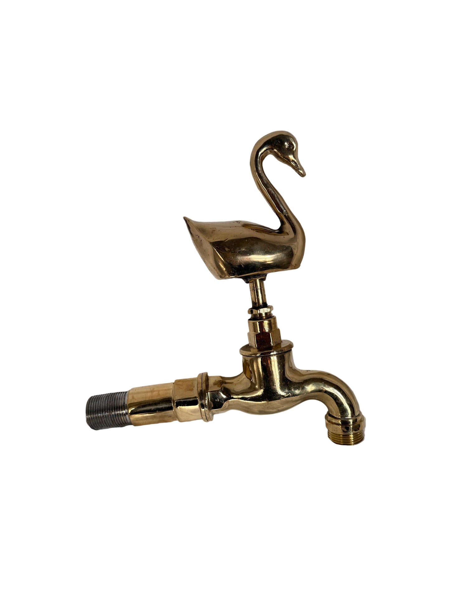 Solid Brass Animal Tap-Swan